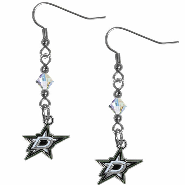 Sports Jewelry & Accessories NHL - Dallas Stars Crystal Dangle Earrings JM Sports-7