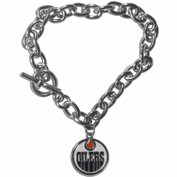 Sports Jewelry & Accessories NHL - Edmonton Oilers Charm Chain Bracelet JM Sports-7