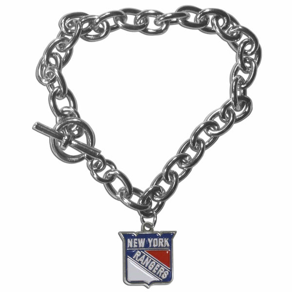 Sports Jewelry & Accessories NHL - New York Rangers Charm Chain Bracelet JM Sports-7