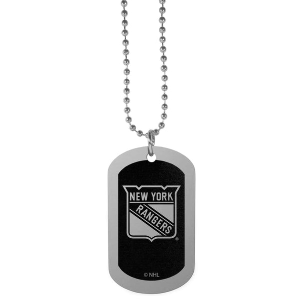 Sports Jewelry & Accessories NHL - New York Rangers Chrome Tag Necklace JM Sports-7