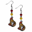 Sports Jewelry & Accessories NHL - Ottawa Senators Fan Bead Dangle Earrings JM Sports-7