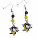 Sports Jewelry & Accessories NHL - Pittsburgh Penguins Fan Bead Dangle Earrings JM Sports-7