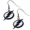 Sports Jewelry & Accessories NHL - Tampa Bay Lightning Chrome Dangle Earrings JM Sports-7
