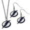 Sports Jewelry & Accessories NHL - Tampa Bay Lightning Dangle Earrings and Chain Necklace Set JM Sports-7