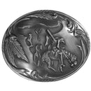 Sports Jewelry & Accessories Sports Accessories - End of the Trail with Buffalo Skull Background Antiqued Belt Buckle JM Sports-7
