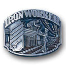 Sports Jewelry & Accessories Sports Accessories - Iron Worker Enameled Belt Buckle JM Sports-7