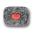 Sports Jewelry & Accessories Sports Accessories - Pink Stone with Western Scroll Rhinestone Belt Buckle JM Sports-7