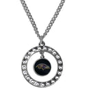 Sports Jewelry NFL - Baltimore Ravens Rhinestone Hoop Necklace JM Sports-7