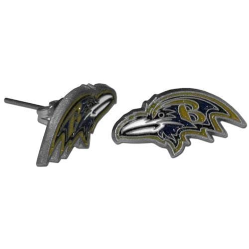 Sports Jewelry NFL - Baltimore Ravens Stud Earrings JM Sports-7