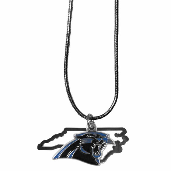 Sports Jewelry NFL - Carolina Panthers State Charm Necklace JM Sports-7