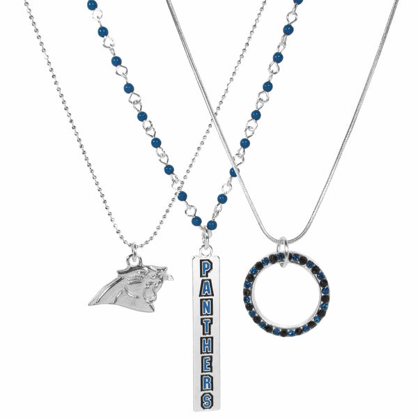 Sports Jewelry NFL - Carolina Panthers Trio Necklace Set JM Sports-7