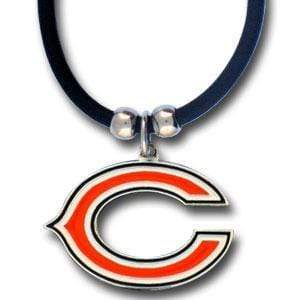 Sports Jewelry NFL - Chicago Bears Rubber Cord Necklace JM Sports-7