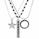 Sports Jewelry NFL - Dallas Cowboys Trio Necklace Set JM Sports-7