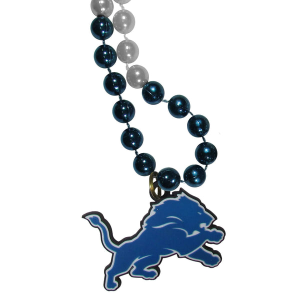 Sports Jewelry NFL - Detroit Lions Mardi Gras Bead Necklace JM Sports-7