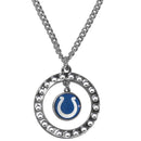 Sports Jewelry NFL - Indianapolis Colts Rhinestone Hoop Necklace JM Sports-7