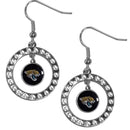 Sports Jewelry NFL - Jacksonville Jaguars Rhinestone Hoop Earrings JM Sports-7