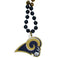 Sports Jewelry NFL - Los Angeles Rams Mardi Gras Bead Necklace JM Sports-7