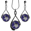 Sports Jewelry NFL - Minnesota Vikings Tear Drop Jewelry Set JM Sports-7