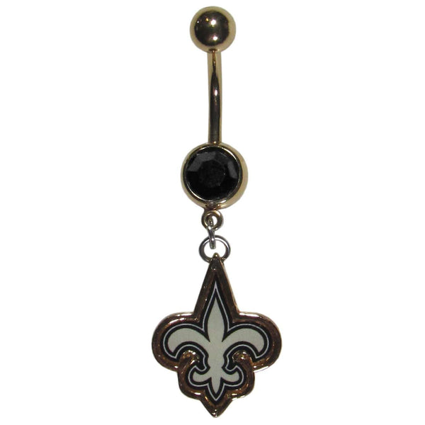 Sports Jewelry NFL - New Orleans Saints Navel Ring JM Sports-7