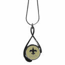 Sports Jewelry NFL - New Orleans Saints Tear Drop Necklace JM Sports-7
