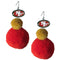Sports Jewelry NFL - San Francisco 49ers Pom Pom Earrings JM Sports-7