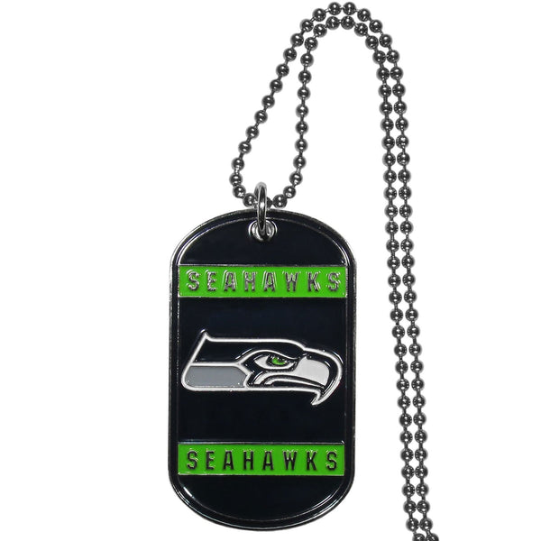 Sports Jewelry NFL - Seattle Seahawks Tag Necklace JM Sports-7