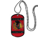 Sports Jewelry NHL - Chicago Blackhawks Tag Necklace JM Sports-7