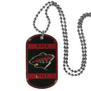 Sports Jewelry NHL - Minnesota Wild Tag Necklace JM Sports-7