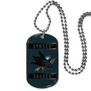 Sports Jewelry NHL - San Jose Sharks Tag Necklace JM Sports-7