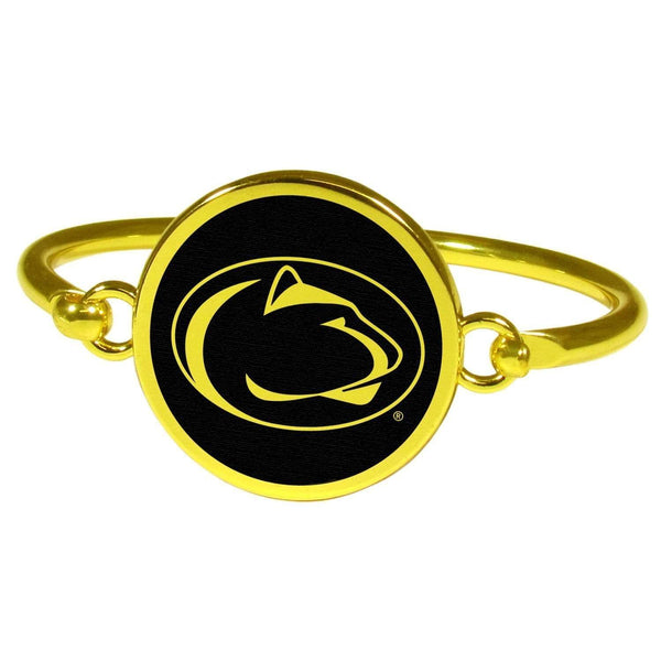 Sports Jewelry Penn St. Nittany Lions Gold Tone Bangle Bracelet JM Sports-7