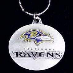 Sports Key Chain NFL - Baltimore Ravens Oval Carved Metal Key Chain JM Sports-7