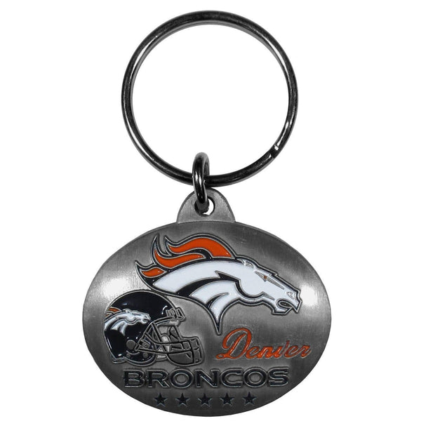 Sports Key Chain NFL - Denver Broncos Oval Carved Metal Key Chain JM Sports-7
