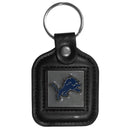 Sports Key Chain NFL - Detroit Lions Square Leatherette Key Chain JM Sports-7