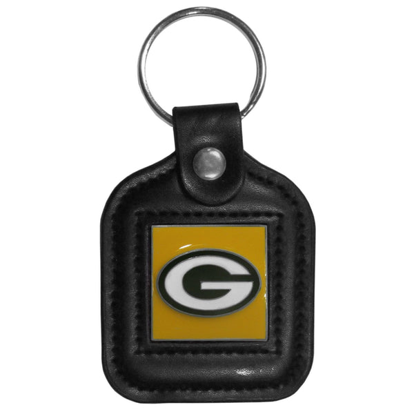 Sports Key Chain NFL - Green Bay Packers Square Leatherette Key Chain JM Sports-7