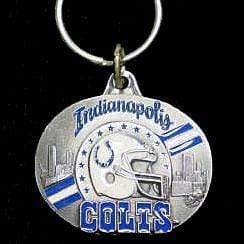 Sports Key Chain NFL - Indianapolis Colts Oval Carved Metal Key Chain JM Sports-7