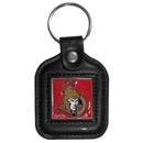 Sports Key Chain NHL - Ottawa Senators Square Leatherette Key Chain JM Sports-7