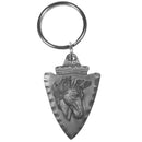 Sports Key Chains Keychains Rings - Arrowhead Horse Antiqued Keyring JM Sports-7