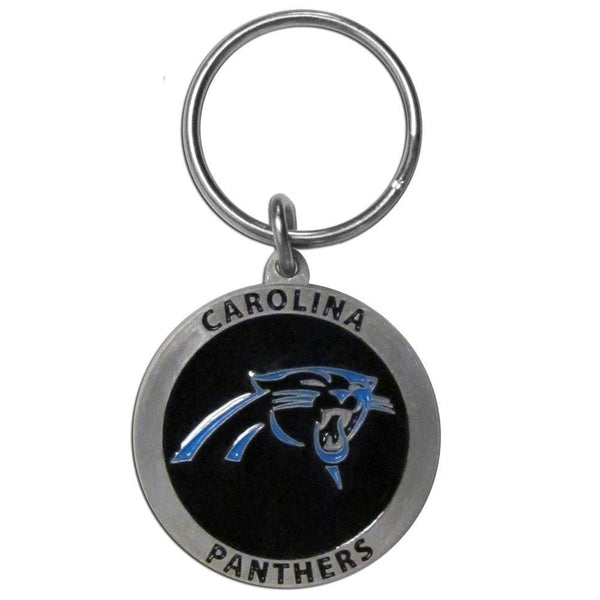 Sports Key Chains NFL - Carolina Panthers Carved Metal Key Chain JM Sports-7