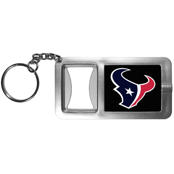 Sports Key Chains NFL - Houston Texans Flashlight Key Chain with Bottle Opener JM Sports-7