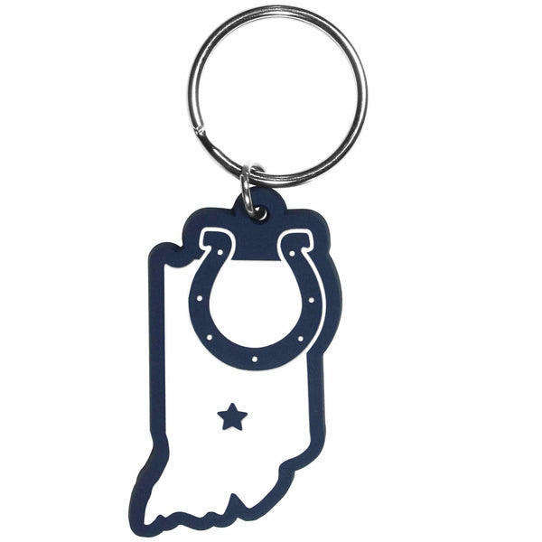 Sports Key Chains NFL - Indianapolis Colts Home State Flexi Key Chain JM Sports-7