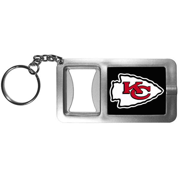 Sports Key Chains NFL - Kansas City Chiefs Flashlight Key Chain with Bottle Opener JM Sports-7