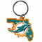 Sports Key Chains NFL - Miami Dolphins Home State Flexi Key Chain JM Sports-7