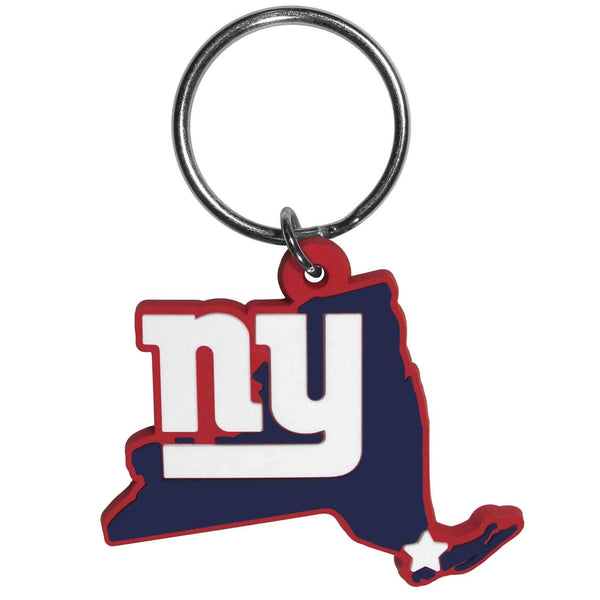 Sports Key Chains NFL - New York Giants Home State Flexi Key Chain JM Sports-7
