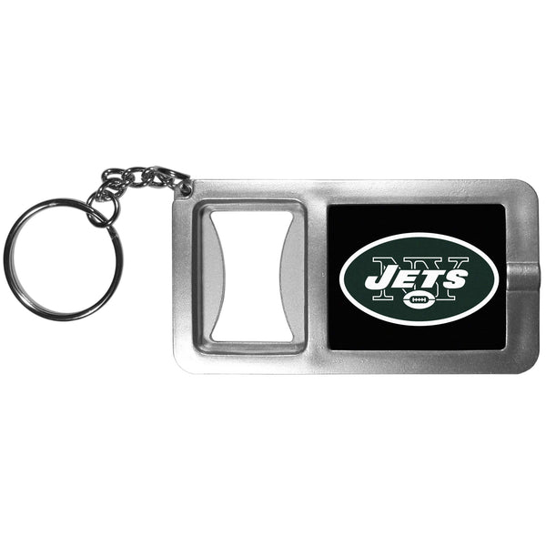 Sports Key Chains NFL - New York Jets Flashlight Key Chain with Bottle Opener JM Sports-7