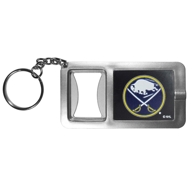 Sports Key Chains NHL - Buffalo Sabres Flashlight Key Chain with Bottle Opener JM Sports-7