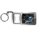 Sports Key Chains NHL - San Jose Sharks Flashlight Key Chain with Bottle Opener JM Sports-7