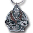 Sports Key Chains Sports Enameled Key Chains - Bad To The Bone II Metal Key Chain with Enameled Details JM Sports-7