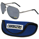 Sports Sunglasses NFL - Los Angeles Chargers Aviator Sunglasses and Sports Case JM Sports-7
