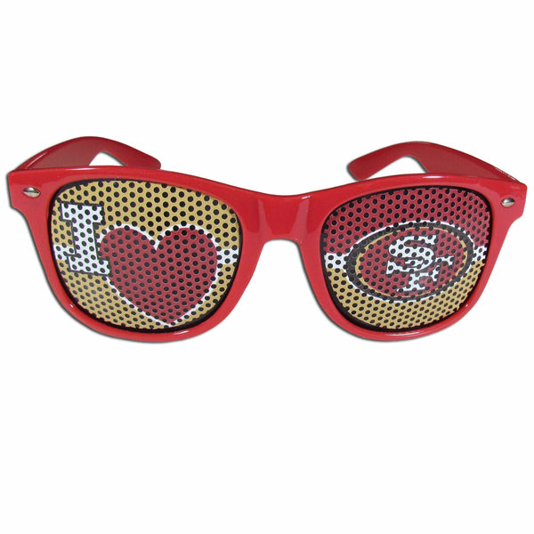 Sports Sunglasses NFL - San Francisco 49ers I Heart Game Day Shades JM Sports-7