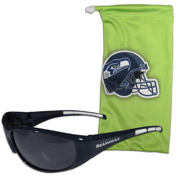 Sports Sunglasses NFL - Seattle Seahawks Sunglass and Bag Set JM Sports-7